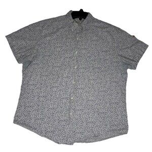 J. Crew Secret‎ Wash Shirting Classic Stretch Large Grey Floral Button Down